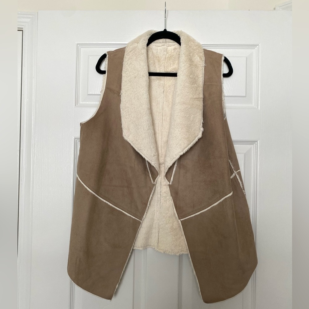 Esmara Women’s Faux Suede Shearling Vest